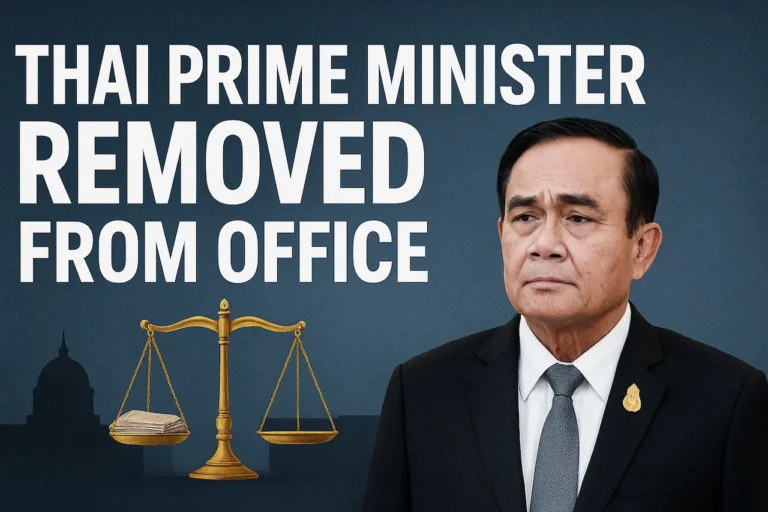 Thai Prime Minister Removed from Office | Political Crisis in Thailand 10 Thai Prime Minister removed from office amid political instability, implications for Thailand's governance and economy.