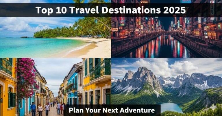 Top 10 Travel Destinations to Visit in 2025 – Trending Global Picks 9 Top travel destinations for 2025 including beaches, cities, and mountains.