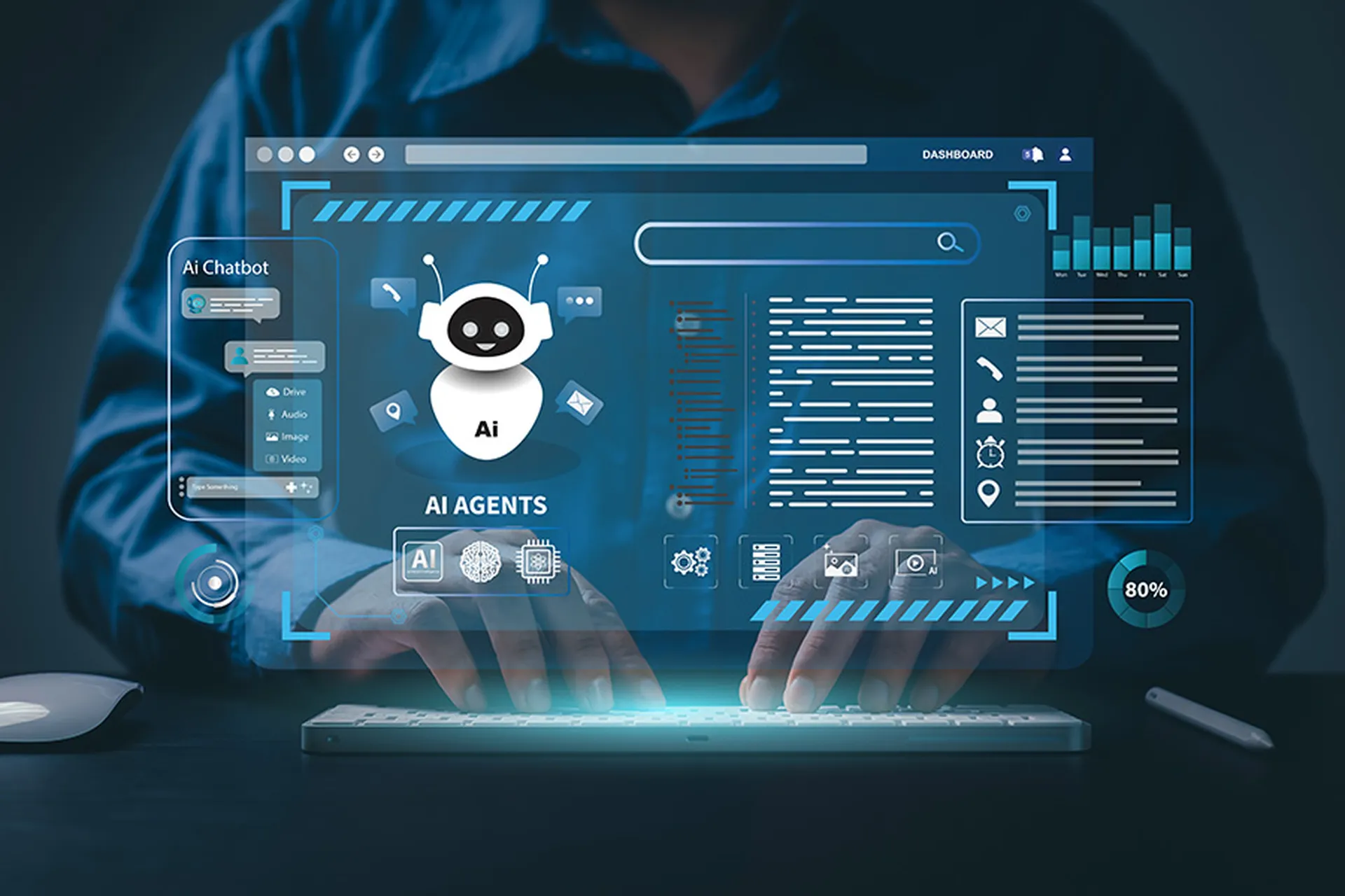 Agentic AI Applications: How AI Agents Are Changing Tech 2 AI agents dashboard displaying real-world Agentic AI applications