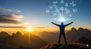 Person enjoying sunrise symbolizing success and health benefits of waking up early