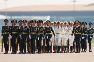 China military parade 2025 with Xi Jinping and military display