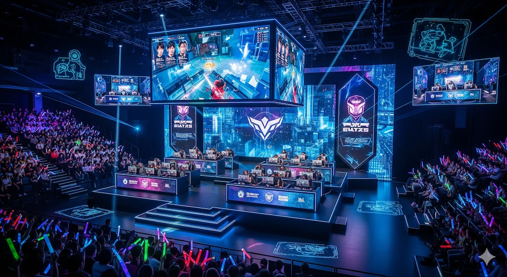 eSports tournament showcasing global rise of competitive gaming and digital sports in 2025.