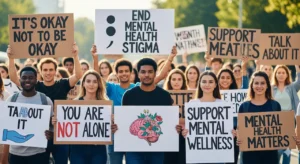 Youth rally promoting Mental Health Awareness in 2025