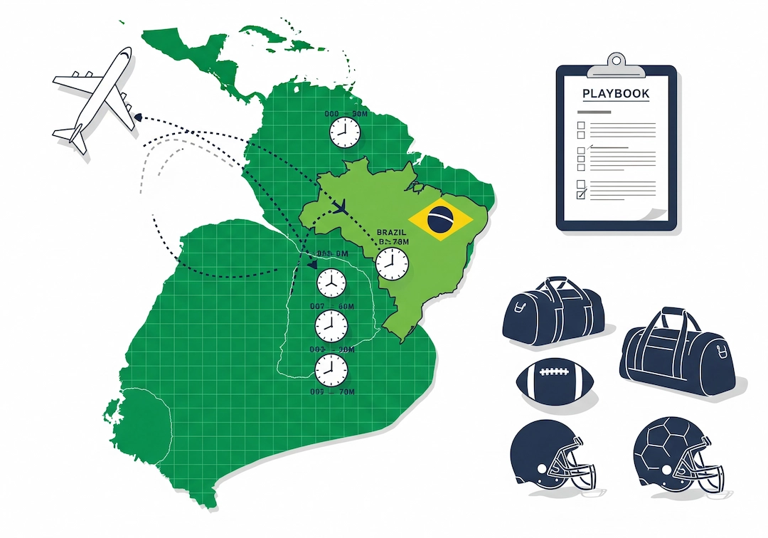 Travis Kelce Highlights Logistics Challenges Ahead of Chiefs Brazil Game 2 NFL international games logistics showing flight, time zones and prep checklist
