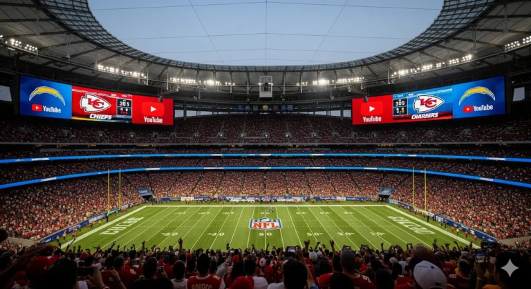 Record-Breaking YouTube NFL Viewership Soars 17M Globally 8 Record-Breaking YouTube NFL Viewership hits 17M worldwide during Chiefs vs Chargers game.