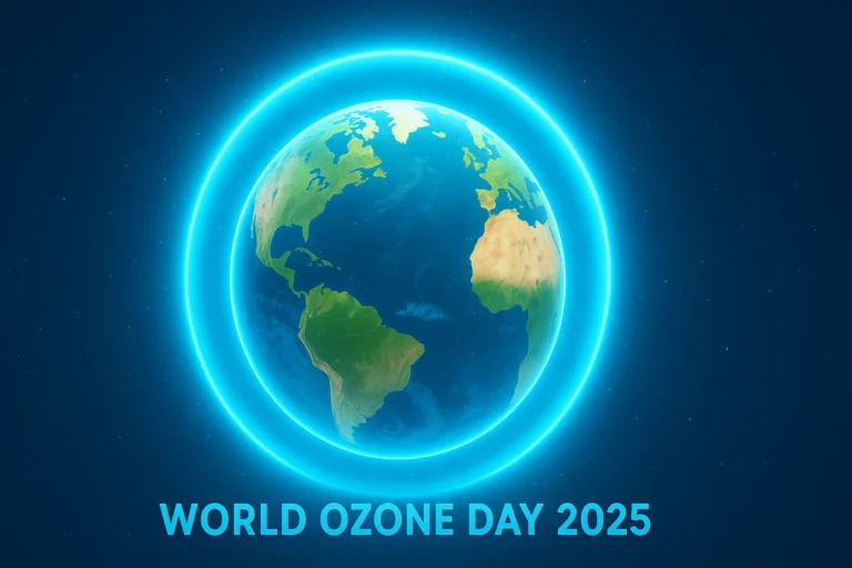 World Ozone Day 2025 Theme: How to Observe & Protect Ozone Layer 4 World Ozone Day 2025 theme illustration showing Earth’s ozone layer protection