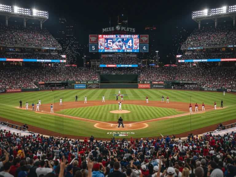 MLB Playoffs 2025: Latest MLB Scores & World Series Bracket 1 MLB Playoffs 2025 stadium with packed crowd under lights