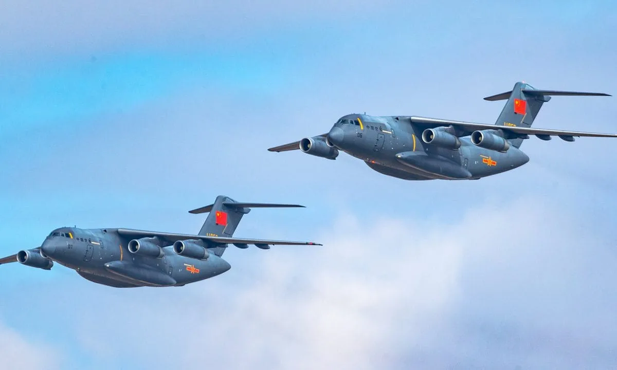 Top 10 Largest Air Forces in the World 2025: Full Ranking 4 Chinese Air Force transport and fighter jets in flight
