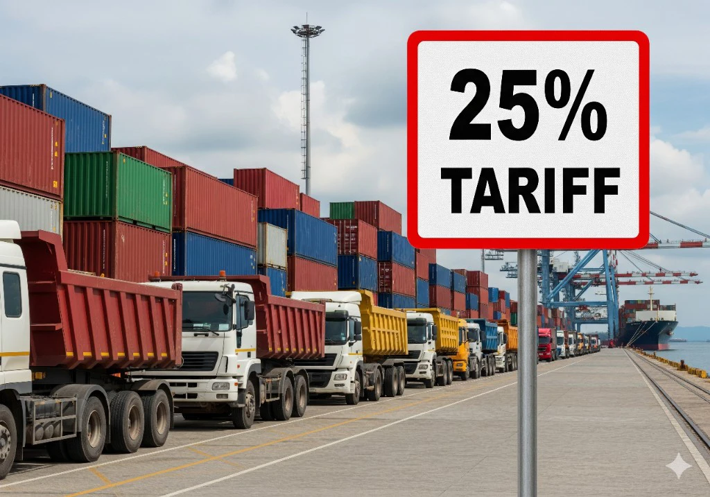 Heavy trucks facing 25% US import tariff