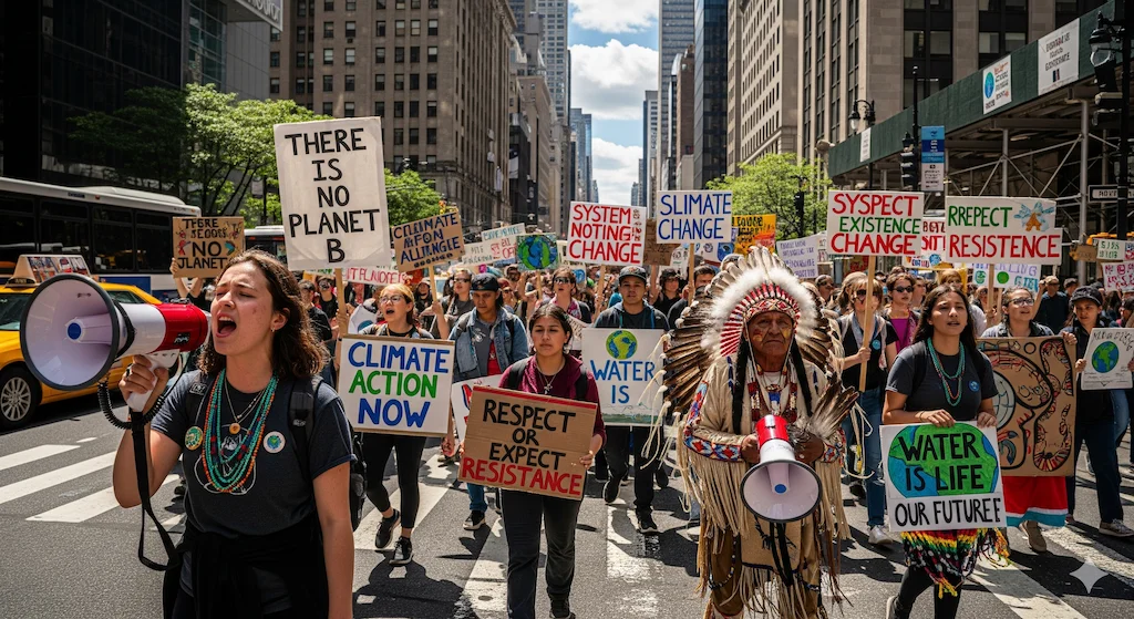 Climate Protests in New York City: Rising Voices Ahead of Climate Week NYC 2025 3 Youth and Indigenous leaders united for climate justice in NYC